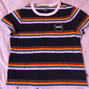 Vans pride blm crop t shirt